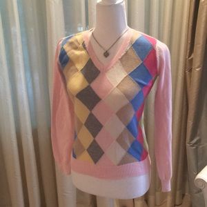 Cotton argyle Hilfiger sweater